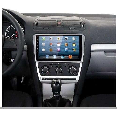 10.1 Inch Car Fascia For Skoda Octavia 2014 Fascias Audio Fitting Adaptor Panel Frame Kits Car DVD Frame Dashboard