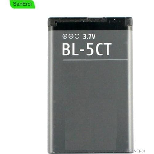 10pcs BL-5CT BL5CT Battery for Nokia 3720 5220 5220XM 6330 6730 6303i C5-02 BL 5CT High Quality 1050mAh Batteries