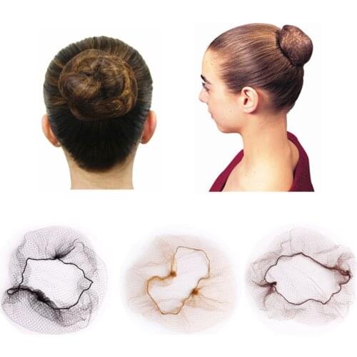 10Pcs Hairnet 5mm Nylon Hair Nets Invisible Disposable Hair Net 20inch Dancing Hairnet For Bun Hair Styling Beauty Tool