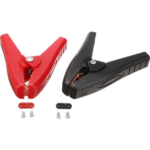 High Quality 2pcs 100A Insulated Micro Crocodile Alligator Clip Mayitr Car Battery Electrical Test Clips Clamps 90mm Length