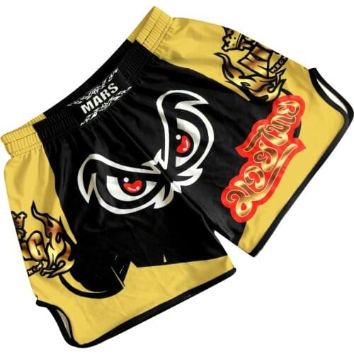 2021 Boxing Shorts Muay Thai Kick Boxing Boxer Shorts MMA Men Fight Grappling Sportswear Boxing Short Pant Wholesale