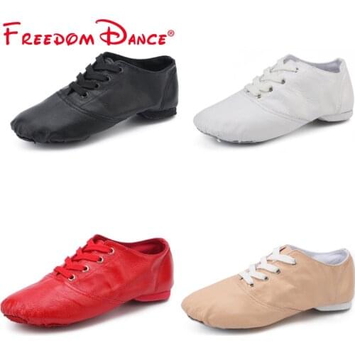 2021 Genuine Leather Dance Sneakers For Women Men Soft Breathable Sport Jazz Dance Shoes Ballet Yoga Gym Fitness Shoes 31-45