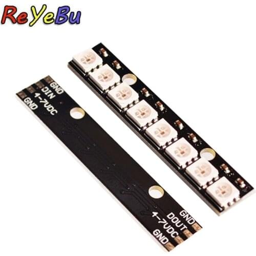 5Pcs 8 channel Development Board WS2812 5050 RGB LED lights built-in full color-driven