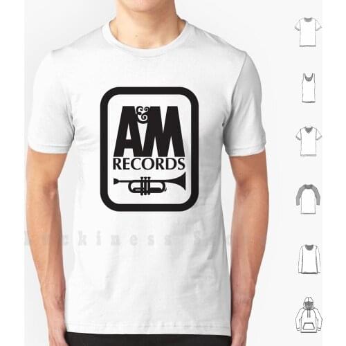 A&m Records T-Shirt Defunct Record Label Shirt-White Version T Shirt DIY Cotton Big Size S-6xl Record Label Music Distributor