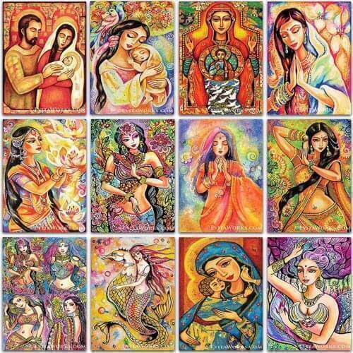 5D DIY Diamond Painting Jesus Religion Our Lady Full Square&Round Diamond embroidery Cross stitch Diamond mosaic home decor art
