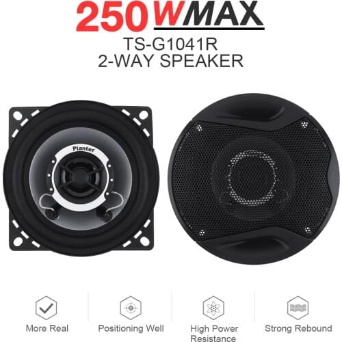 2pcs 4 Inch 10cm 150W Dual Cone Car Coaxial Horn Auto Audio Music Stereo Full Range Frequency Hifi Speakers Non destructive