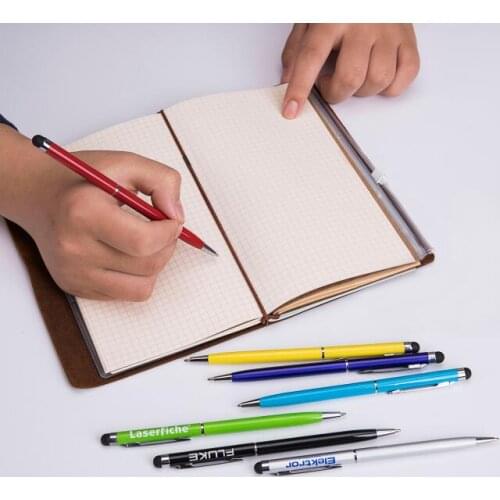 [Free 1 Side Engrave Logo] IPAD IPhone Touch Stylus Metal Pen for Promotion/Gift/Office Use - Best Choice For Company Stylus Pen