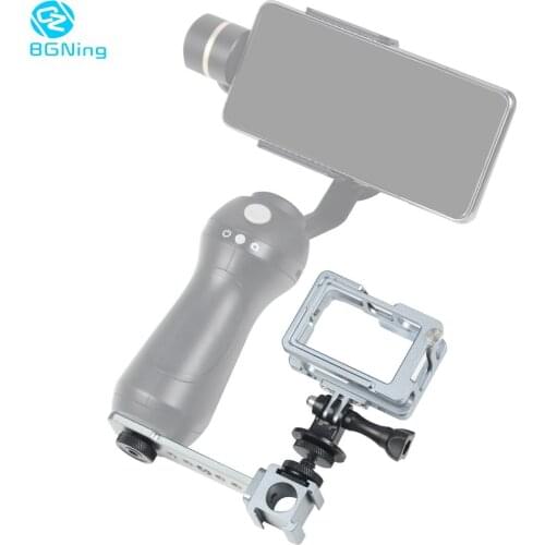 BGNing Stabilizer Gimbal Triple Cold Shoe Mount Adapter Microphone Extension Bar for Moza Phone for Monitor LED Video Light