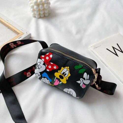 Disney childrens coin purse 2020 new cartoon cute mini square bag girl princess messenger bag baby accessory bag