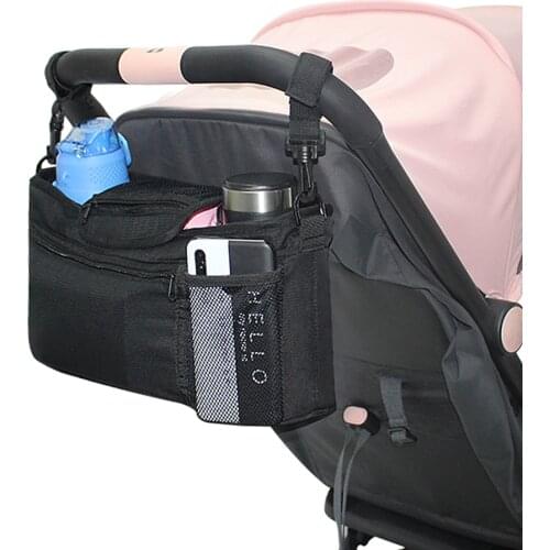 Baby Organizer Stroller-Bag Stroller-Accessories Diaper-Bag Cup-Holder Insulated Large Hanging Mummy Infant Nappy Storage Bag