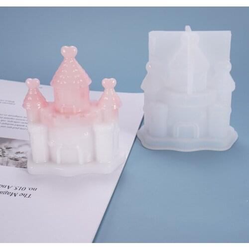 DIY Resin Epoxy Mold Three-dimensional Castle House Fantasy Decoration Decoration European Cartoon Silicone Mold