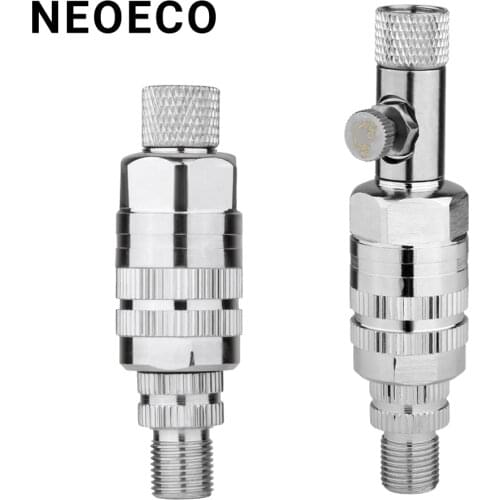 Airbrush Filter Metal Moisture Water Trap Separator Strainer Airbrush Spray Gun Accessories 1/8 Interface Detachable Fittings