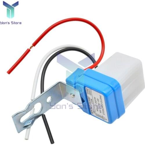 Switch Automatic Auto On Off Photocell Street Light Switch 50-60Hz 10A New Photo Control Photoswitch Sensor DC 12V 24V AC 220V