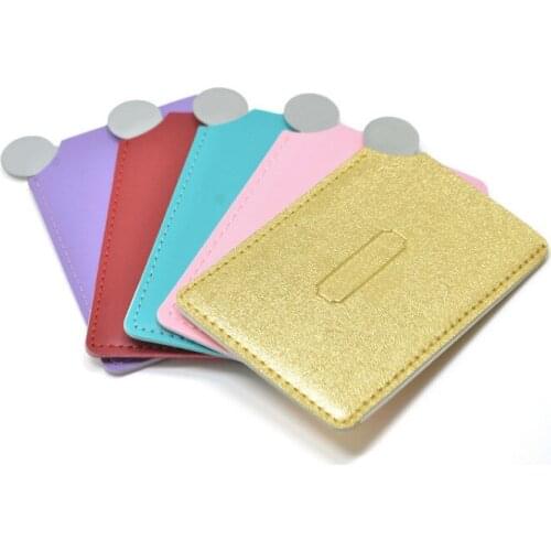 Customize logo Unbreakable maquillaje portable shatter-proof stainless steel Cosmetic mirror makeup mirror birthday gift