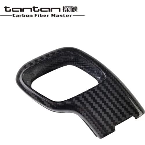 Gear Shift Knob Cover Tantan Carbon Fiber Parts Applicable For Ford F150 Raptor 2018 2019 Interior Accessories Stickers