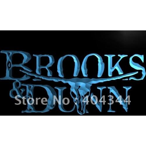 LF231- Brooks and Dunn Country LED Neon Light Sign home decor crafts