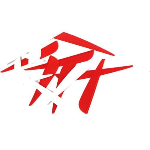 36pcs Arrow vanes1.75"plastic vane fletching feather 24pcs blue +12pcs white arrow shaft traditional bow freedom match color