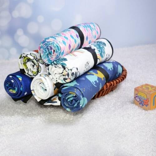 Miababy Baby Travel Portable Change Pad Bamboo Terry Washable Waterproof Sheet Foldable Diaper Mat Bed Pads 50*70cm