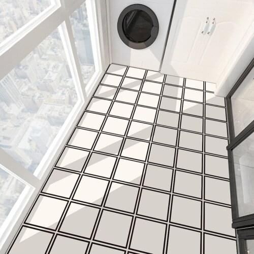 Fashion home renovation stickers living room bedroom balcony non-slip wear-resistant waterproof decorative floor stickers