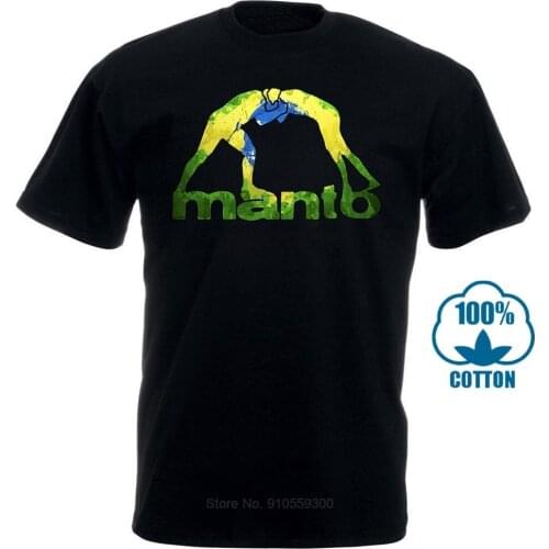 Manto Brazilian Flag Jiu Jitsu Martial Art Black T Shirt MenS Tshirt S To 3Xl Cool Casual Pride T Shirt Men Unisex Fashion