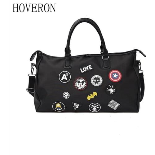 Men and women shoulder fashion travel bag ladies handbag large capacity sports fitness bag shoulder diagonal boarding package