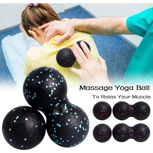 EPP Lacrosse Myofascia Ball Peanut Massage Ball High Density Lightweight Fitness Body Fascia Exercise Relieve Pain Yoga Ball