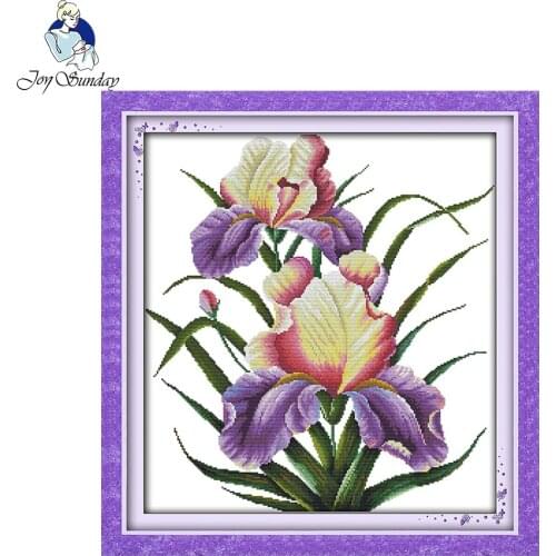 Joy Sunday DIY Embroidery Kit Printed Remain fragrance pattern Design Handmade Needlework Cross Stitch Set Cross-Stitching Decor