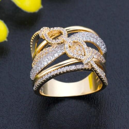 Bride Talk Famous Brand Trendy Fashion Women Ring Round Shape Cubic Zirconia Simple Style Jewelry Gift For Wedding Party Dating