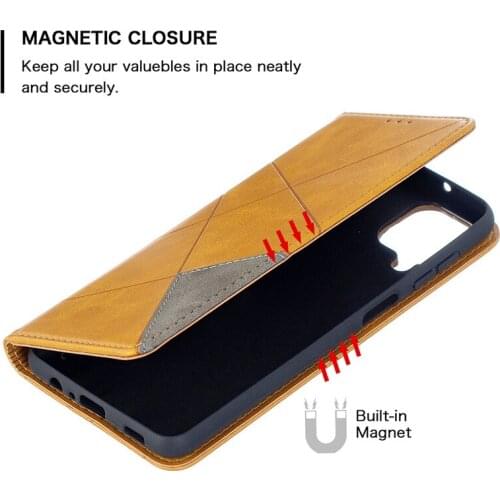 New Style For Samsung Galaxy M32 Case Magnetic Leather Slim Case na For Samsung M32 SM-M325F M 32 Flip Stand Business Phone Cove