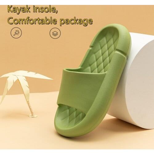 2021 Summer Men Beach Sandal Couple Slipper Universal Quick-drying Thickened Non-slip Sandals Thick Sole House Slippers Bathroom