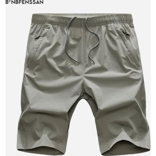 Summer man sports shorts Brand Beach Shorts 2018 WaterProof Solid Breathable Elastic Waist Fashion Casual Short Men 3755A