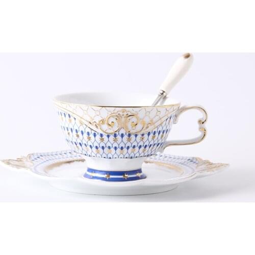 Modern Luxury Porcelain Cup Saucer Nordic Creative Simply Tea Cups Reuseable Ceramic Coffee Tazzine Drinking Accessories EK50BD