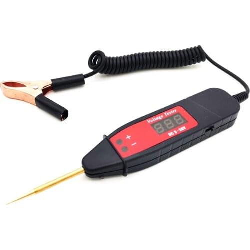 Universal 5V-36V DC ATV Motorcycle Digital Voltage Electric Circuit Tester Probe Detector