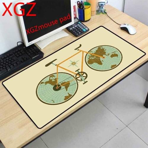 XGZ Fashion Best Selling Bicycle Old World Map Large Mouse Pad Computer Notebook Home Office Game Console Desk Pad 90x40CM