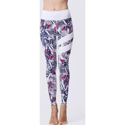 Women Print Fitness Leggings High Waist Push Up Yoga Pants Workout Tummy Control Tights Sportswear Running Trousers,ZF541