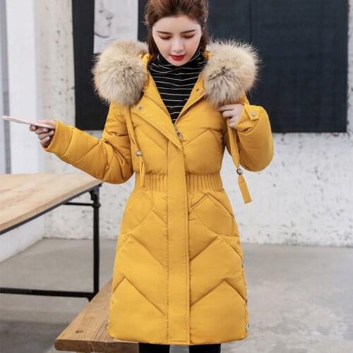 Make new winter han edition cultivate ones morality is the cotton-padded clothes down cotton-padded jacket female long closed w