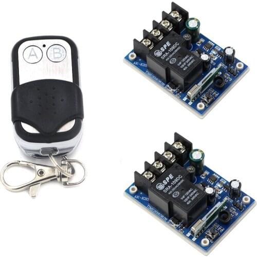 DC 12V 24V 36V 48V 1CH Wireless Relay Remote Control Switch Remote Power ON OFF Radio Light Switch Receiver Transmitter