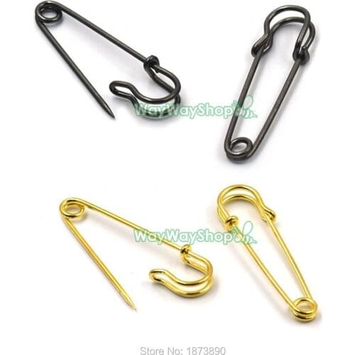 20 PCS Metal Large Pin Rust Proof Safety Oversized 65mm Black Gold Choice