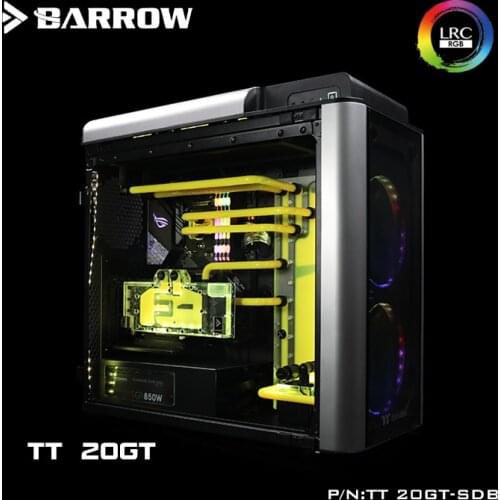 Acrylic Board Water Channel use for TT LEVEL 20GT Computer Case / Screw Fix / Instead Reservoir / 5V 3PIN RGB Light / Combo DDC