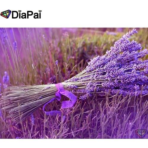 DIAPAI 5D DIY Diamond Painting 100% Full Square/Round Drill "Lavender flower" Diamond Embroidery Cross Stitch 3D Decor A22834