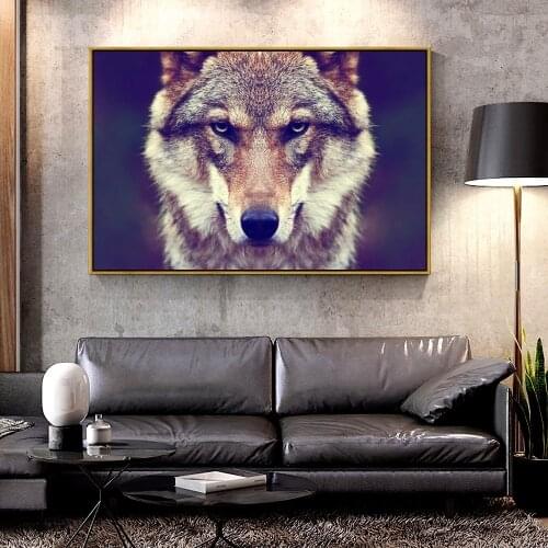 Artcozy Oil Canvas Painting wolf For Home Decoration Wall Art