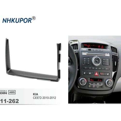 173*98mm Car Radio Fascia for KIA Ceed 2010 2011 2012 2 DIN Dash Mount Kit Adapter Trim Facia Surrounded Frame Dashboard Panel