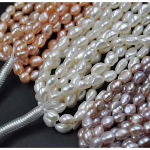 Free Shipping Baroque lots 10 strands 8*10mm genuine Cultured freshwater pearl