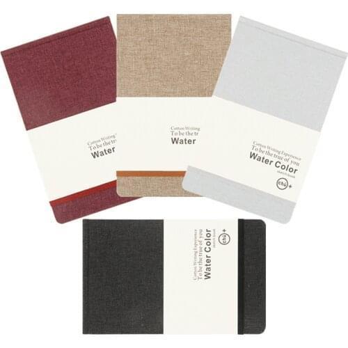 A5 Watercolor Painting Sketchbook Hard Cover Notebook Papeleria Not Defteri Drawing Note Book Libreta Stationery Notepad Planner