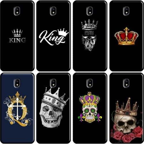 Diamond Crown King Skull Case For Samsung Galaxy J7 J3 J5 2017 A3 A5 2016 J4 J6 A8 A6 Plus J2 Core J8 2018 Case