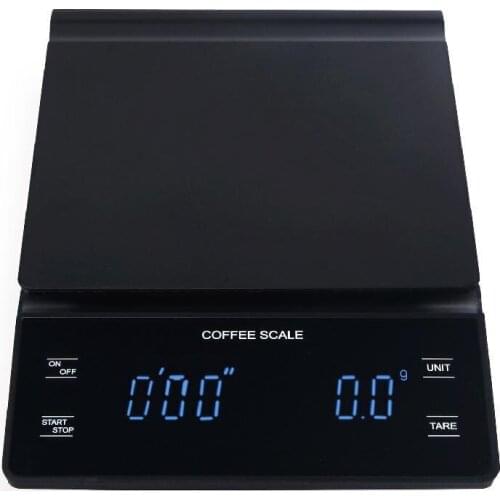 0.1g Digital Coffee Scale with Timer Electronic Scales Food Balance Measuring Weight Kitchen Coffee Scales