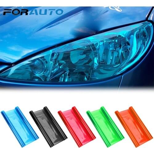 FORAUTO 30cm x 100cm Car Headlight Tint Sticker Taillight Fog Light Vinyl Auto Light Smoke Film Sheet Wrap Decals Car Styling