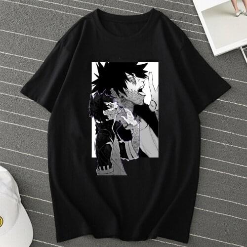 ANIME My Hero Academia T Shirt men Funny Tops Graphic Tees Harajuku Unisex Anime Dabi T-shirt male Tshirt