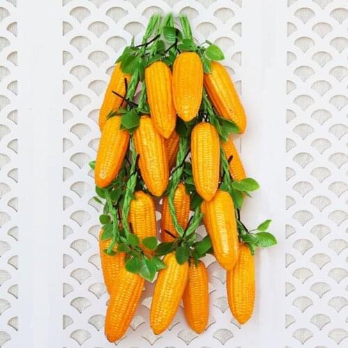 Simulation Artificial Fruit Vegetable Corn String for Restaurant Hotel Home Garden Wedding Kitchen Decoration Lifelike