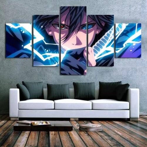 Canvas Painting Picture 5 Pieces Of Japanese Anime Wall Art Prints Home Modular Poster Living Room Home Decoration